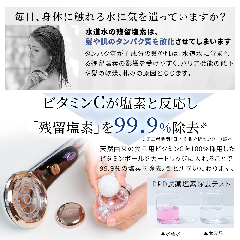 クリスタルジュエル  塩素除去カートリッジセット